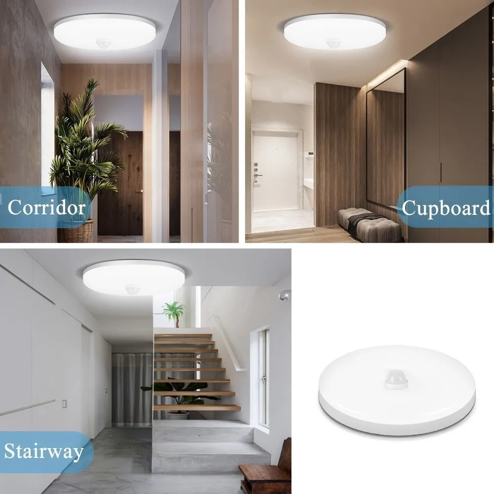Led Ceiling Lamp With Motion Sensor 40W 30W 20W 18W 15W 12W Led Ceiling Light Fixtures For Entrance Balcony Corridor 110V 220V