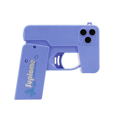Folding mobile phone water gun, large-capacity explosions, water spray guns, boys and girls, baby water toys.