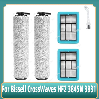 Compatible For Bissell CrossWaves HF2 3845N 3831 Cost-Effective Vacuum Cleaner Replacements Roller Brush Filter Parts