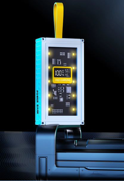 30000mAh 50000mAh 120W Fast Charging Transparent Power Bank 200000mAh Large-capacity Mobile Power Supply BCAK  Mobile Phones