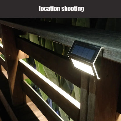 3LED Step Light Stainless Steel Solar Fence Lights Waterproof Outdoor LED Wall Lamps Deck Lights For Stair Garden Fence Patio