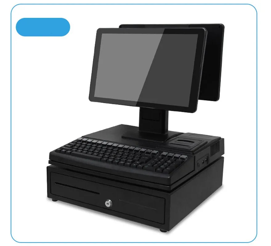 14.1 inch touch screen, cash box, keyboard, whole package POS computer factory POS System cash Register Terminal