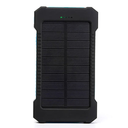 20000mah Portable Solar Power Bank Waterproof External Battery Backup Powerbank 20000 mah Phone Battery Charger LED Pover Ban