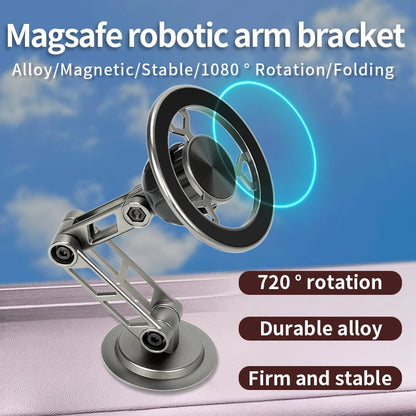 Universal metal magnetic mobile phone holder Foldable rotating mobile phone holder Dashboard windshield Car mobile phone holder