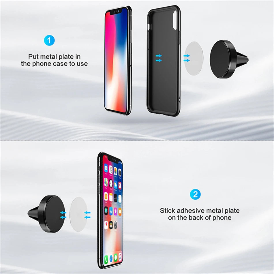 Universal Magnetic Car Phone Holder Stand in Car for All phone for iPhone Xiaomi Magnet Air Vent Mount Mobile Phone Support GPS