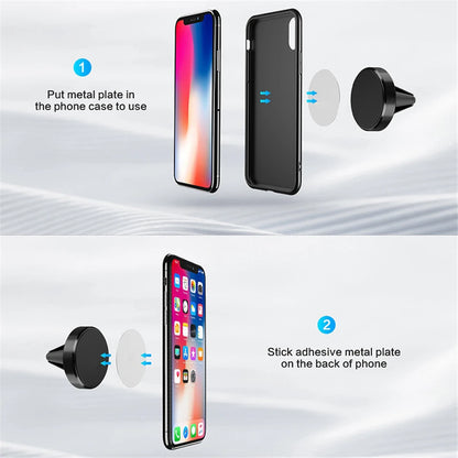 Universal Magnetic Car Phone Holder Stand in Car for All phone for iPhone Xiaomi Magnet Air Vent Mount Mobile Phone Support GPS