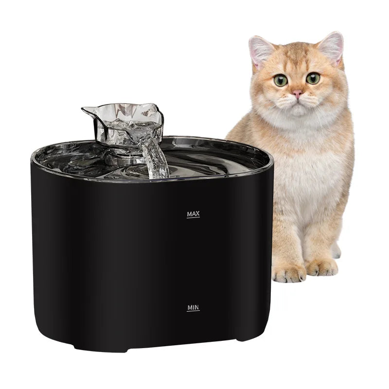 Fountain Automatic Recirculating Filter Pet Drinking Dispenser with USB Electric Pump Quiet Cat Ear Design for Cats New