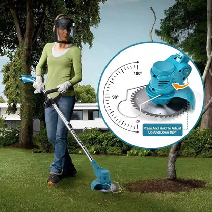 2025 new household garden electric lawn mower, lawn trimmer, automatic release rechargeable garden lawn trimmer