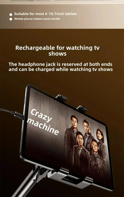 Tablet Holder for Bed Desk IPad Stand with Flexible Metal Arm Rods Tablet Stand For 4-13 inch Android Tablet Xiaomi Poco Bracket