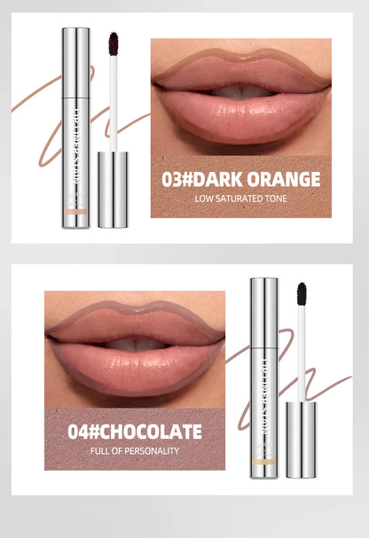 QIBEST 4 Colors Peel Off And Reveal Lip Stain Long Lasting Waterproof Pink Lip Tint Transfer Proof Natural Lip Stain Makeup