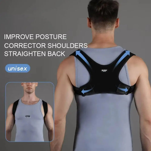 Unisex Posture Corrector Adjustable Back Fracture Support Men Women Back Clavicle Spine Shoulder Correction Brace Belt Strap