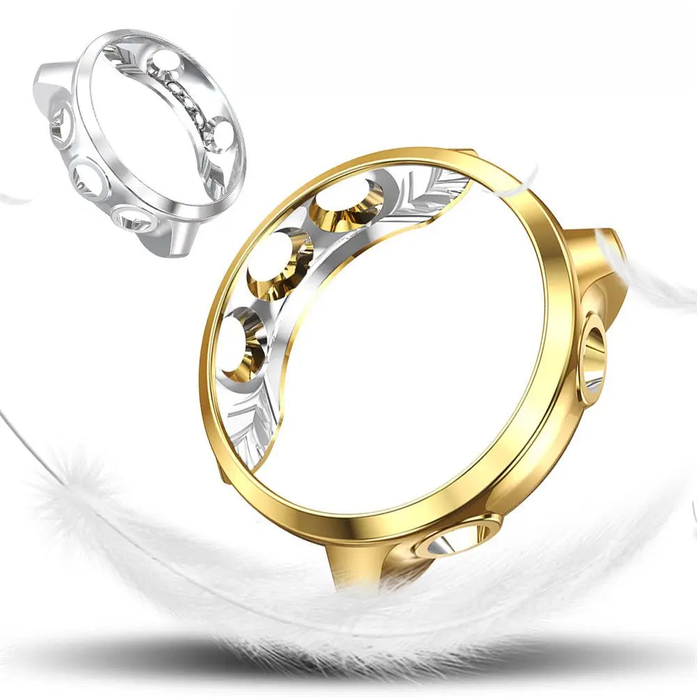 For Garmin Forerunner 245 / 245M Soft TPU Watch Case Protective Cover Screen Protectors