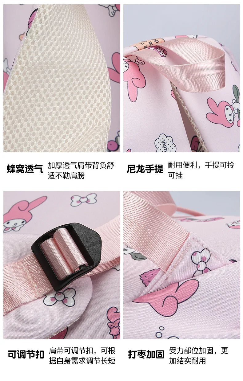 New style trendy student schoolbag cartoon print cute large capacity backpack fashionable middle school student backpack