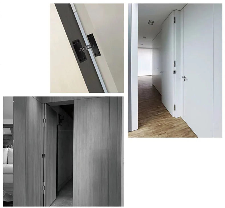 Invisible Door Closers Home Door Wooden Door Automatic Closers Hidden Lightweight Door Spring Adjustable Hinge Closers Hardware