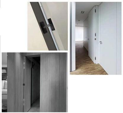 Invisible Door Closers Home Door Wooden Door Automatic Closers Hidden Lightweight Door Spring Adjustable Hinge Closers Hardware