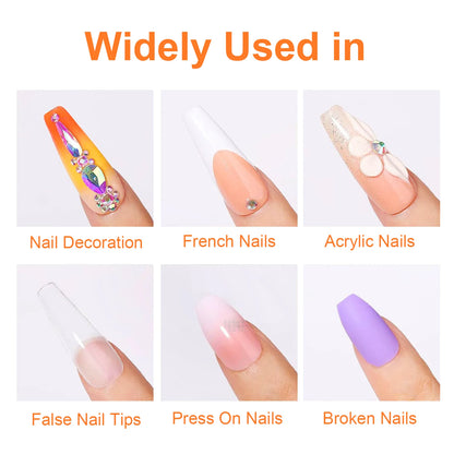 5pcs/2pcs 7g Super Strong Nail Glue For False Nail Tips, Acrylic Nails,Press OnNails,Fake Nails Art Decoration Lasting Adhesion