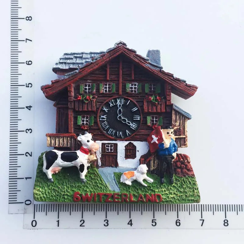 Europe Switzerland 3D Fridge Magnets Tourism Souvenir Refrigerator Magnets Sticker Collection Handicraft Decoration Articles