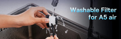 Baseus A5 Air Car Vacuum Cleaner 2-in-1 Powerful Wireless Cleaner Strong Suction Handheld Car Cleaning Portable Home Appliance