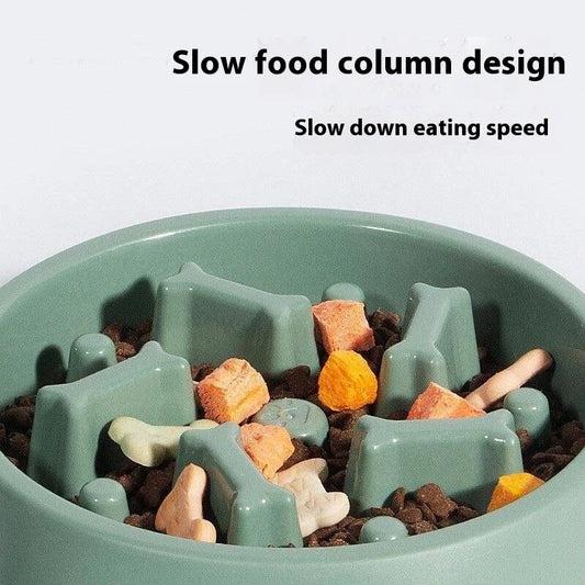 Anti-Slip Anti-Choking Slow Feeder Bowl for Large Dogs - Anti-Tip Pet Food Bowl for Golden Retriever