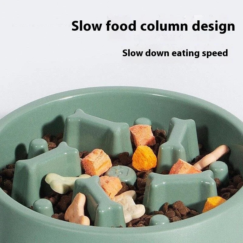 Anti-Slip Anti-Choking Slow Feeder Bowl for Large Dogs - Anti-Tip Pet Food Bowl for Golden Retriever