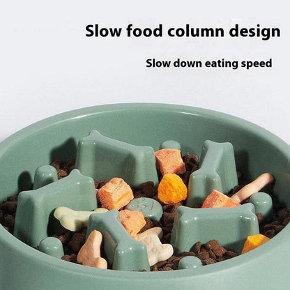 Anti-Slip Anti-Choking Slow Feeder Bowl for Large Dogs - Anti-Tip Pet Food Bowl for Golden Retriever