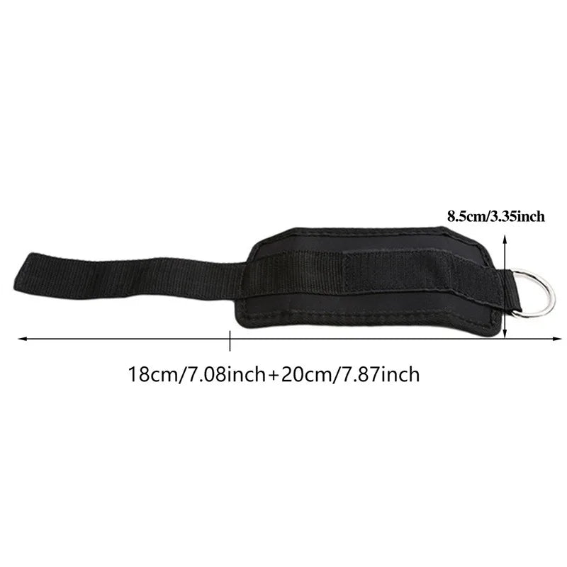 D-Ring Ankle Anchor Strap Belt Leg Strap Lifting Fitness Exercise Band Gym Cable Attachment Thigh Elastic Fitness Resistencia