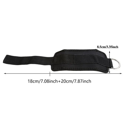 D-Ring Ankle Anchor Strap Belt Leg Strap Lifting Fitness Exercise Band Gym Cable Attachment Thigh Elastic Fitness Resistencia