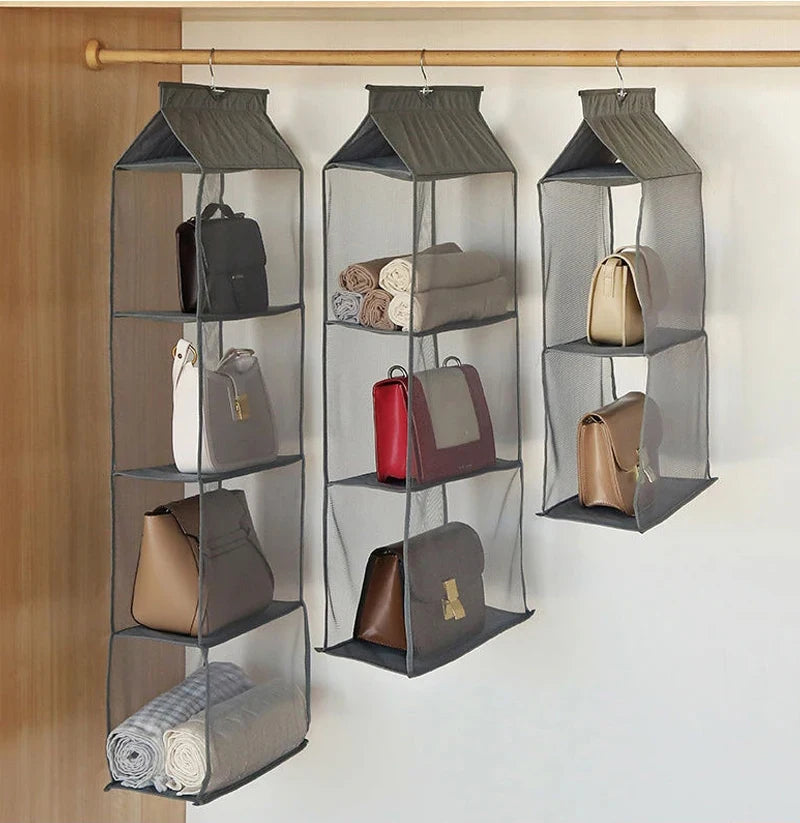 handbag storage hanging bag Organizer Wardrobe Closet Storage Transparent Three-dimensional Home Organization hanging bag