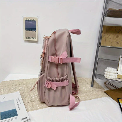 Large Capacity High School Student Backpack Female Korean Schoolbag Junior High School Student Girl Backpack