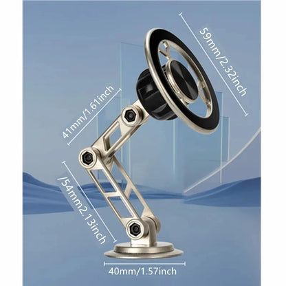 Magnetic Car Phone Holder 360Degree Rotating Metal Bracket Foldable with Ventilated Magnet GPS Stand Cars Accessories for Phones
