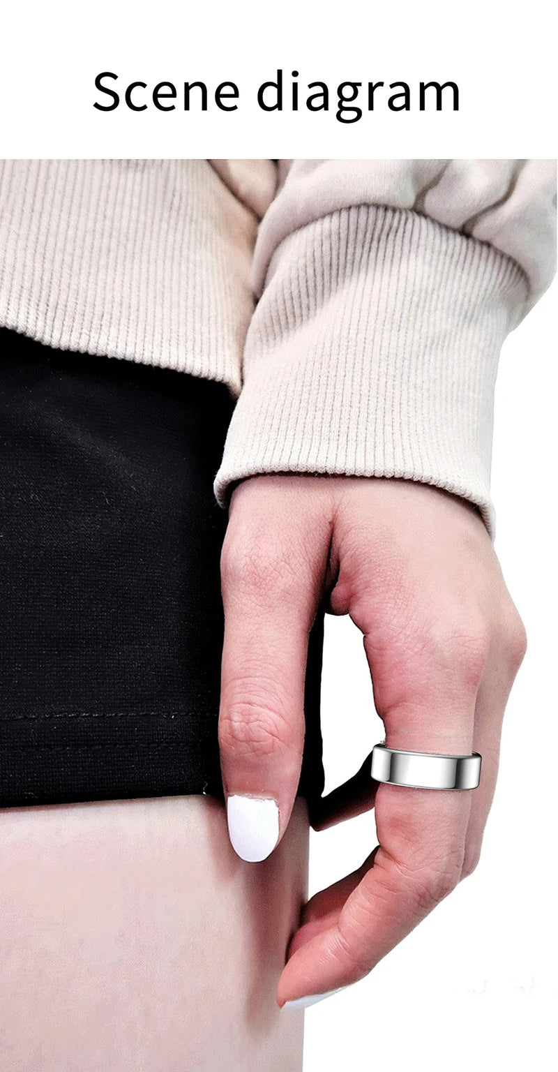 Smart Ring For Women Men Health Tracker Heart Rate Blood Oxygen Monitor Multi Sports Sleep Fitness 5ATM Waterproof Smartring