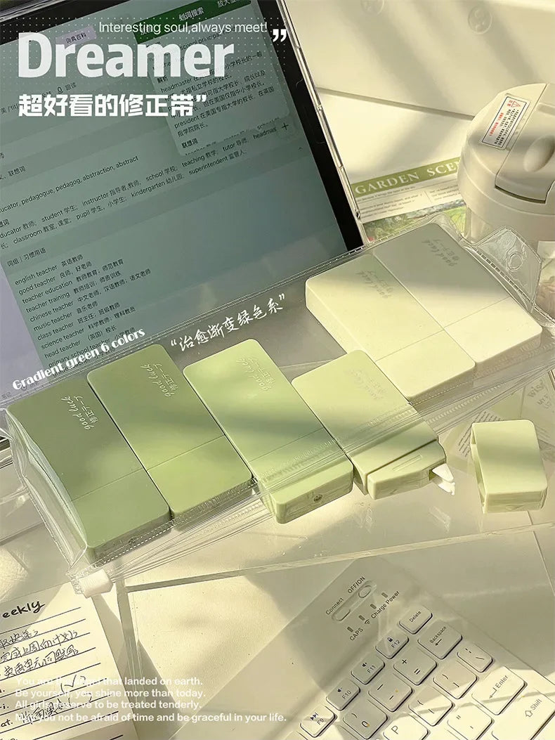 6 Pcs Correction Tape School Supplies Stuff Whiteout Portable Students Study Tools Writing Tapes Kids Tipex