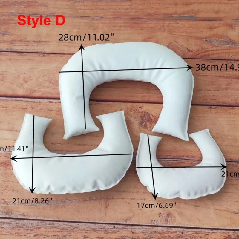 Newborn Photography Props Creativity Donut Posing Pillows Cushion Crescent Basket Filling Pillow Baby Photoshoot Accessories