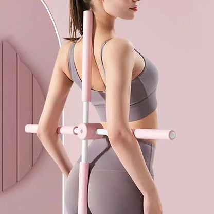 Posture Corrector Shoulder Neck Humpback Corrector Stick Stretching Tool Humpback Correction Stick Retractable Design for Women