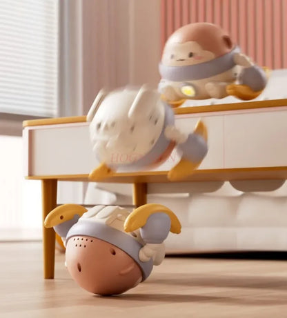 Baby Toys Voice Controlled Electric Rolling Monkeys Singing and Dancing Babies Aged 0-11 Practicing Raising Their Heads
