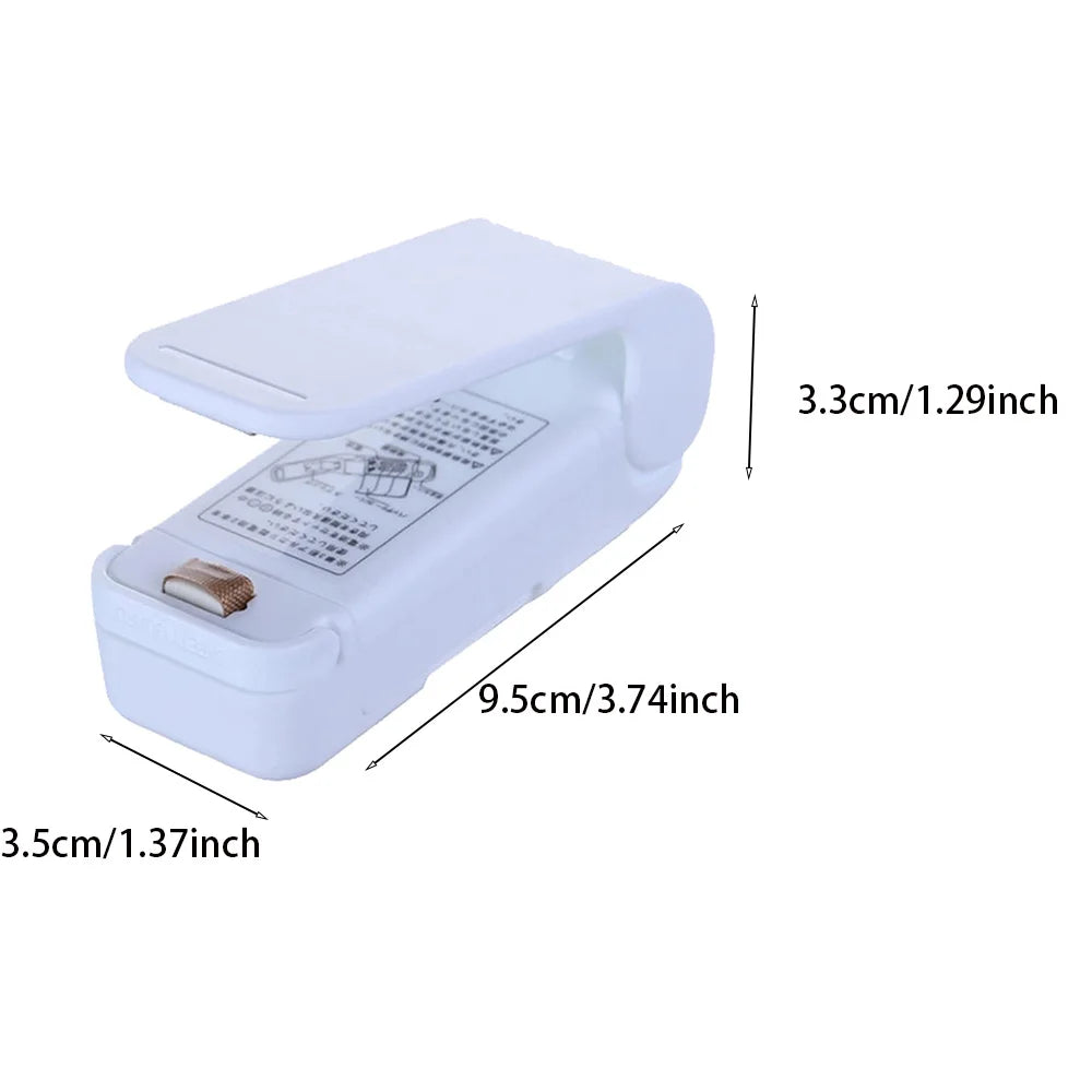 Mini Packaging Sealer Portable Plastic Bag Clip Sealing Machine Food Storage Seal Snack Sealing Household Kitchen Gadgets