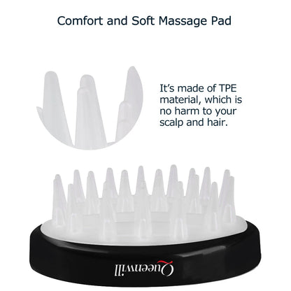 Scalp Massager Hair Growth Scalp Scrubber with Soft Silicone Bristles for Hair Growth Dandruff Removal, Hair Shampoo Brush Scalp