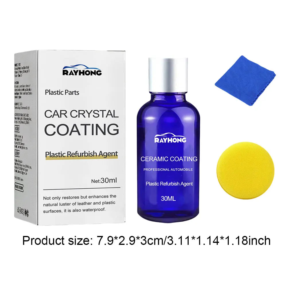 30ml Car Ceramic Coating Plastic Parts Crystal Coating Plastic Refurbishment Ceramic Coating Plastic Parts Refurbish Restoration