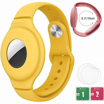 Silicone Steel Clip Compatible with Apple AirTag - Protective Silicone Clip for Tracker Protect Keychain Silicone Cover