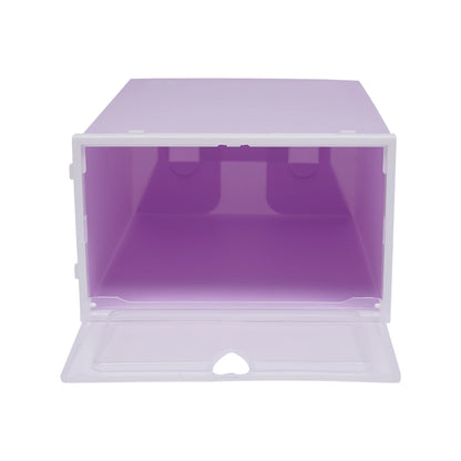 20Pcs Foldable Shoe Storage Boxes with Lids Transparent Stackable Containers Drawer Style PP Plastic Shoe Organizers