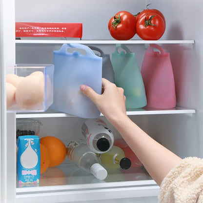 Silicone Food Storage Bag Reusable Ziplock Bags for Food Storage Airtight Seal Microwave Safe For Food Storage Durable