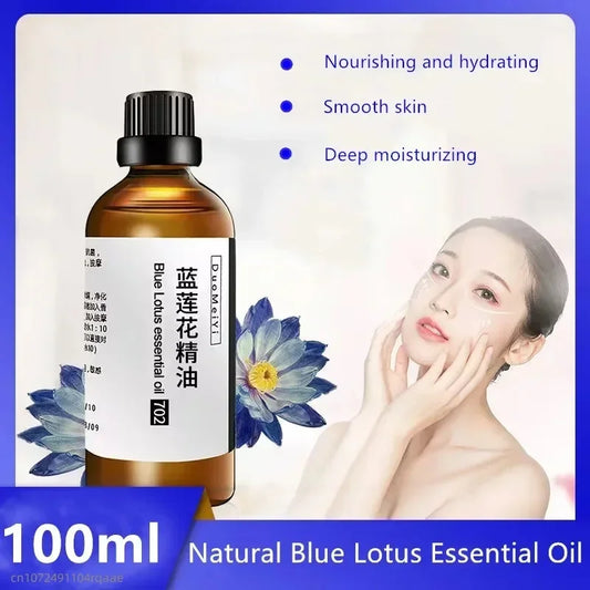 Premium Blue Lotus Incense Oil - Pure Aromatherapy Essential Oil for Relaxation, Meditation, Stress Relief, Spiritual Healing