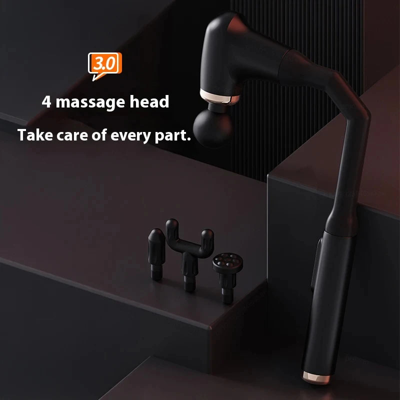 Portable Deep Tissue Massage Gun with U-Shaped Handle for Neck Back Shoulder Leg Pain Relief Home Gym Travel Use