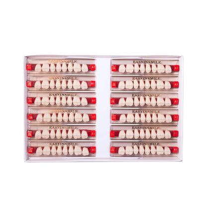 16/12 Sets/ Box Dental Teeth Anterior Posterior Polymer Denture acrylic Tooth A2 A3 2 Layers Dentistry Materials Education Model