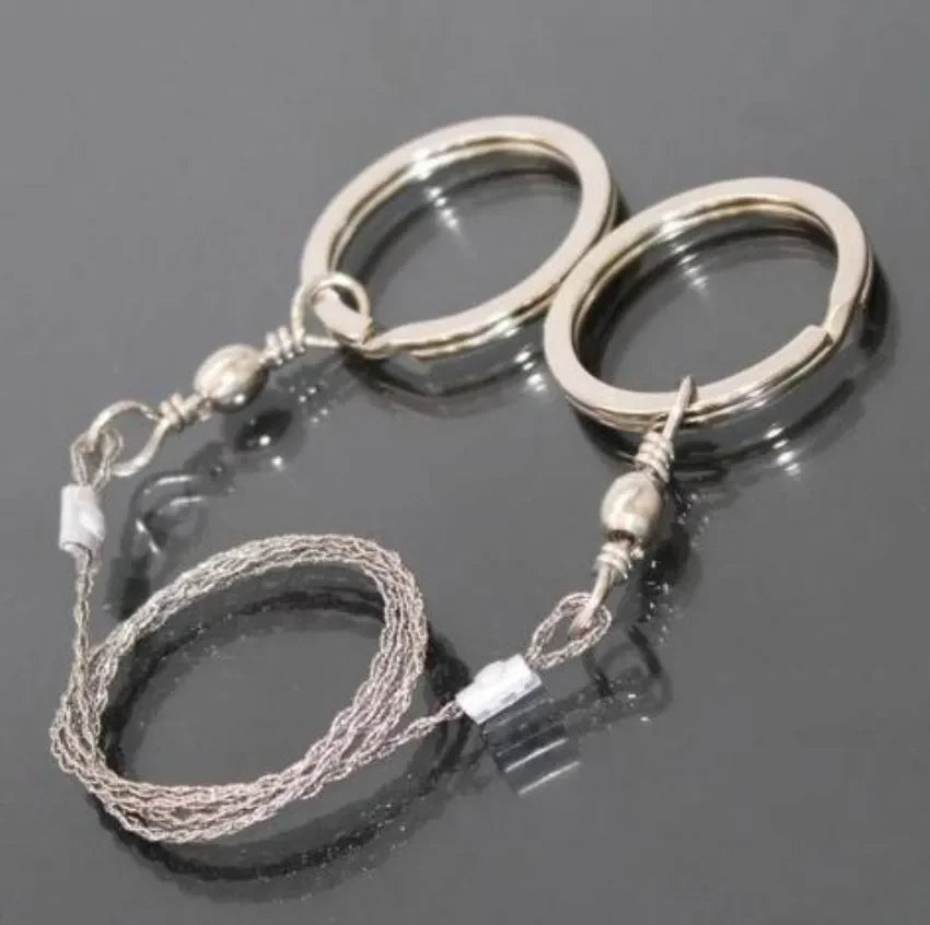 Portable Practical Emergency Survival Gear Steel Wire Saw Outdoor Camping Hiking Manual Hand Steel Rope Chain Saw Travel Tool