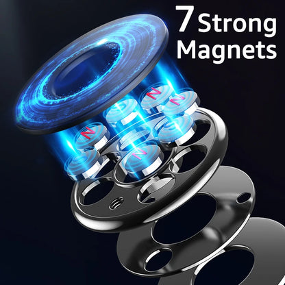 Universal Magnetic Car Phone Holder Stand Round Magnet Car Mount Bracket GPS Smartphone Mobile Support In Car Bracket for Wall
