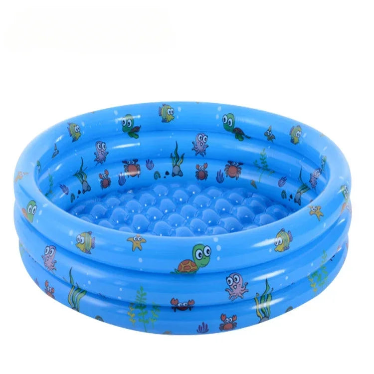 Reusable Inflatable Swimming Pool Double Layer Garden Portable Thickened For Kids Water Toys Party Round Indoor Outdoor Paddling