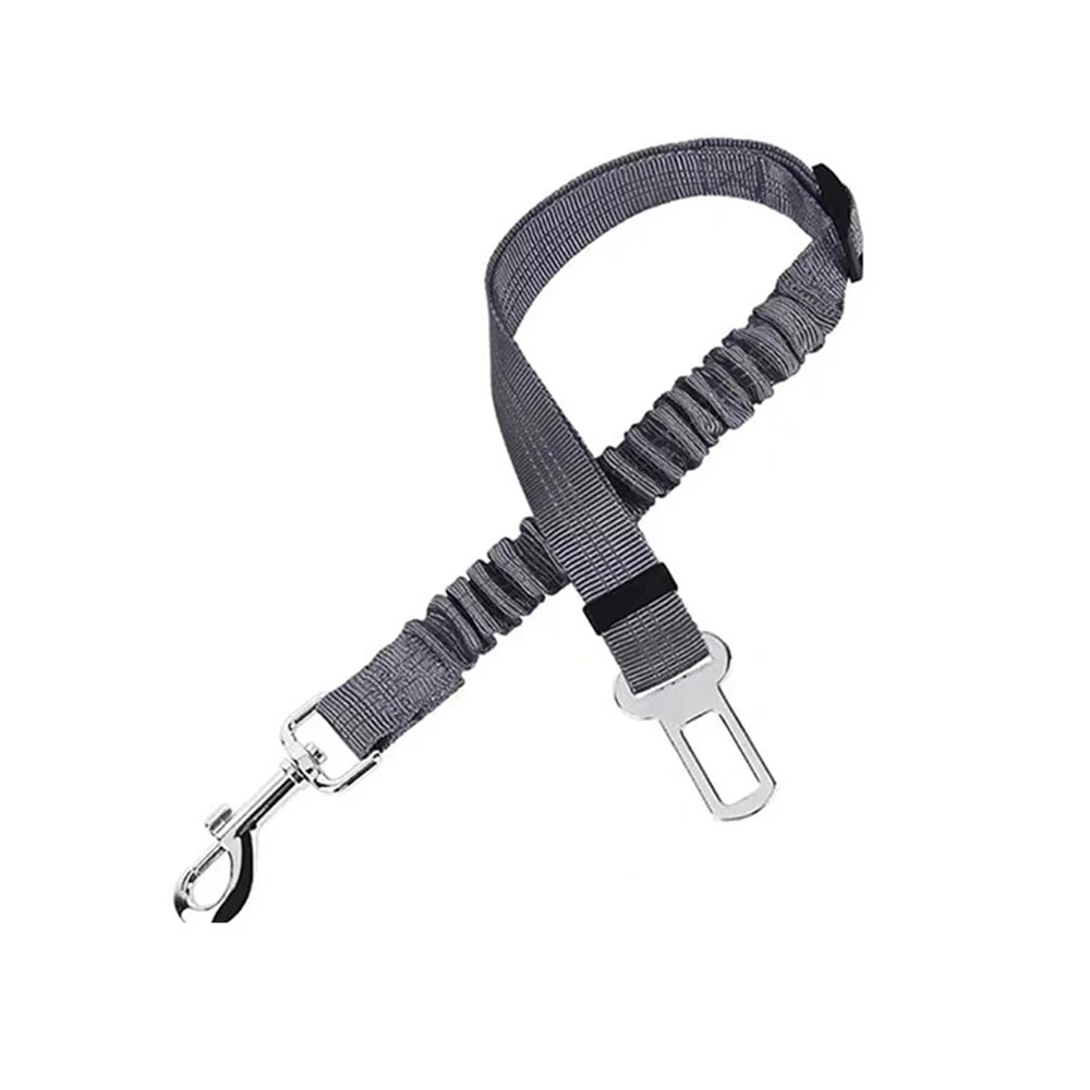 Dog Car Seat Belt Nylon Retractable Buffer Elastic Reflective Safety Traction Rope Dog Leash Harness Dog Outdoor Supplies