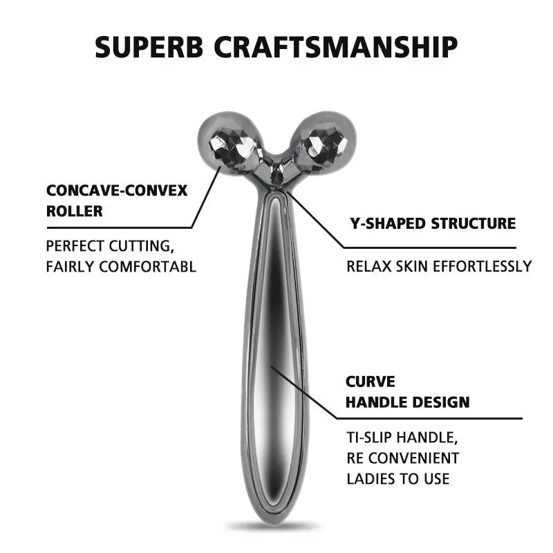 3D Y-shaped Facial Massage Roller 360° Rotating Face Lifting Firming Face Slimming Remover Facial Massager Skin Care Tool