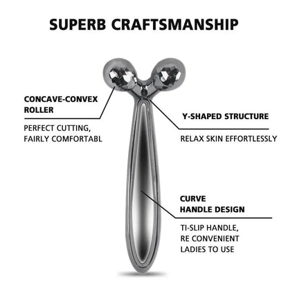 3D Y-shaped Facial Massage Roller 360° Rotating Face Lifting Firming Face Slimming Remover Facial Massager Skin Care Tool